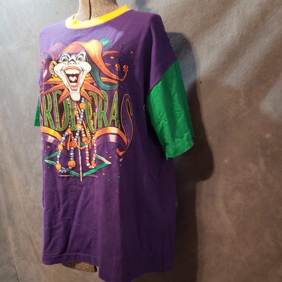 VTG Mardi Gras New Orleans single stitch t-shirt - Picture 5 of 7
